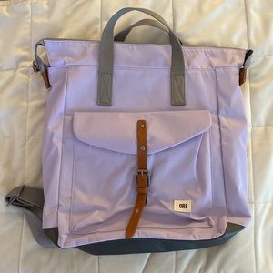 Purple ORI London bag company backpack
